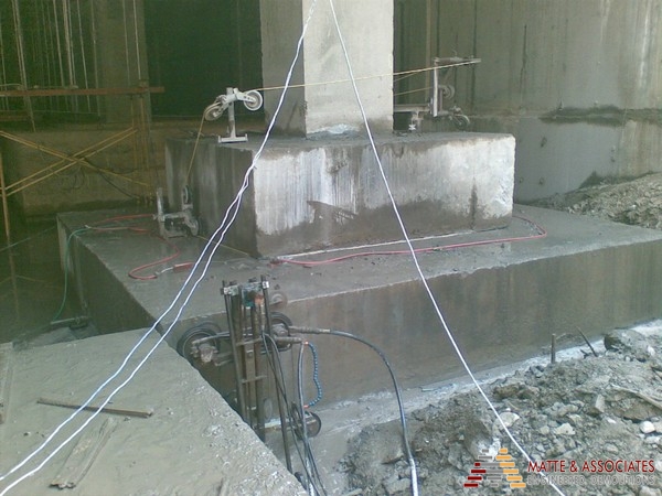 foundation concrete cutting